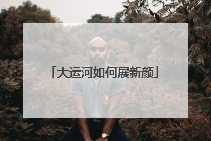 大运河如何展新颜