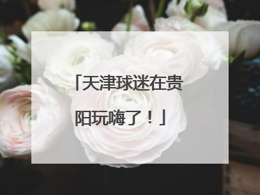 天津球迷在贵阳玩嗨了！