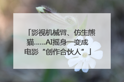 影视机械臂、仿生熊猫……AI摇身一变成电影“创作合伙人”