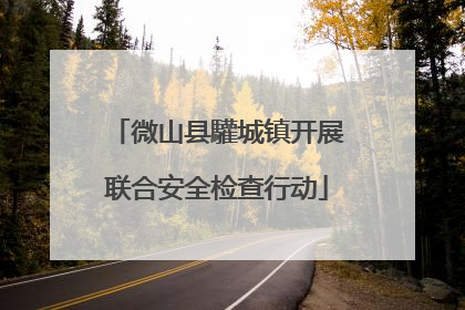 微山县驩城镇开展联合安全检查行动