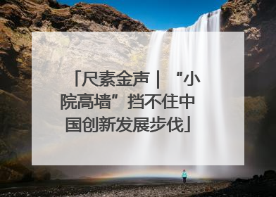 尺素金声｜“小院高墙”挡不住中国创新发展步伐
