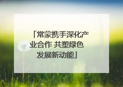 常蒙携手深化产业合作 共塑绿色发展新动能