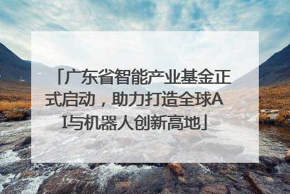 广东省智能产业基金正式启动，助力打造全球AI与机器人创新高地