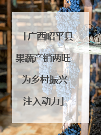 广西昭平县果蔬产销两旺 为乡村振兴注入动力