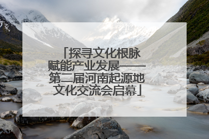 探寻文化根脉 赋能产业发展——第二届河南起源地文化交流会启幕