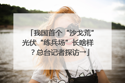 我国首个“沙戈荒”光伏“练兵场”长啥样？总台记者探访→