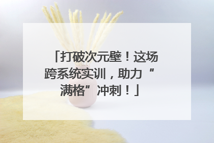 打破次元壁！这场跨系统实训，助力“满格”冲刺！