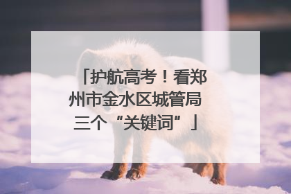 护航高考！看郑州市金水区城管局三个“关键词”