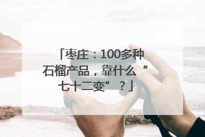 枣庄：100多种石榴产品，靠什么“七十二变”？