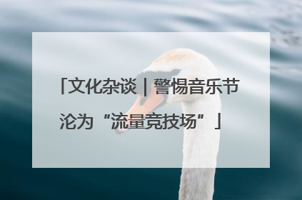 文化杂谈｜警惕音乐节沦为“流量竞技场”