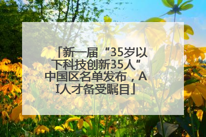 新一届“35岁以下科技创新35人”中国区名单发布，AI人才备受瞩目