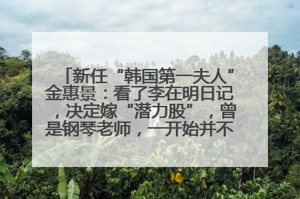 新任“韩国第一夫人”金惠景：看了李在明日记，决定嫁“潜力股”，曾是钢琴老师，一开始并不支持丈夫从政