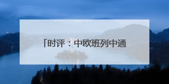时评：中欧班列中通道赓续“丝路”繁荣