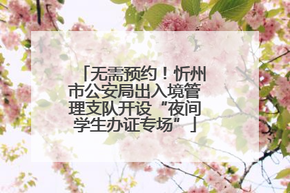 无需预约！忻州市公安局出入境管理支队开设“夜间学生办证专场”