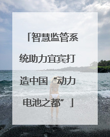 智慧监管系统助力宜宾打造中国“动力电池之都”