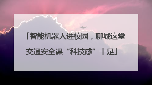智能机器人进校园，聊城这堂交通安全课“科技感”十足