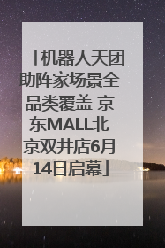 机器人天团助阵家场景全品类覆盖 京东MALL北京双井店6月14日启幕