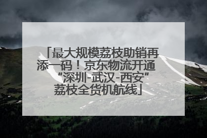 最大规模荔枝助销再添一码！京东物流开通“深圳-武汉-西安” 荔枝全货机航线