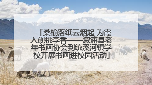 桑榆落纸云烟起 为霞入砚桃李香——溆浦县老年书画协会到统溪河镇学校开展书画进校园活动