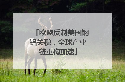 欧盟反制美国钢铝关税，全球产业链重构加速