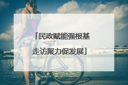 民政赋能强根基 走访聚力促发展