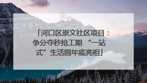 河口区崇文社区项目：争分夺秒抢工期 “一站式”生活圈年底亮相
