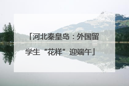 河北秦皇岛：外国留学生“花样”迎端午