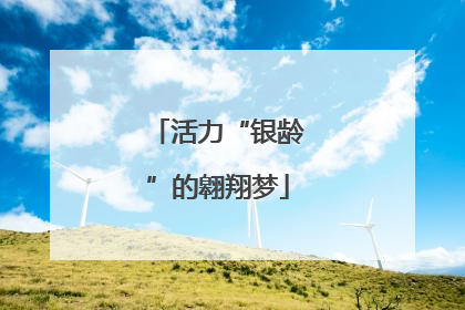 活力“银龄”的翱翔梦