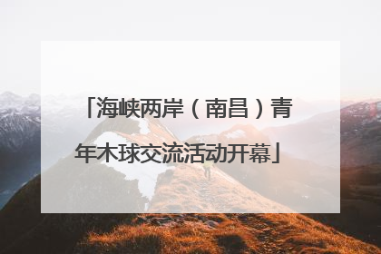 海峡两岸（南昌）青年木球交流活动开幕