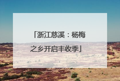 浙江慈溪：杨梅之乡开启丰收季