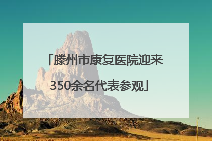 滕州市康复医院迎来350余名代表参观