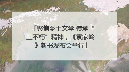 聚焦乡土文学 传承“三不朽”精神，《袁家岭》新书发布会举行