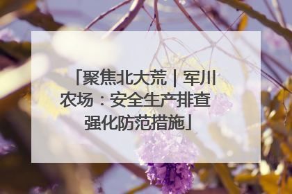 聚焦北大荒｜军川农场：安全生产排查 强化防范措施