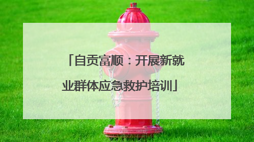 自贡富顺：开展新就业群体应急救护培训