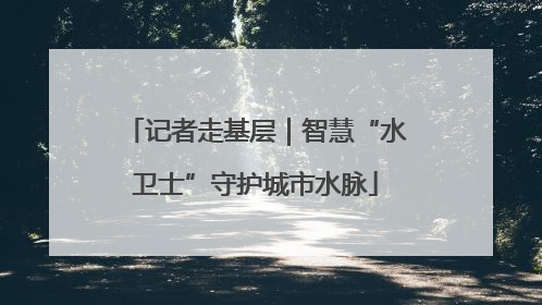 记者走基层｜智慧“水卫士”守护城市水脉
