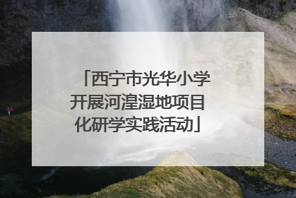 西宁市光华小学开展河湟湿地项目化研学实践活动