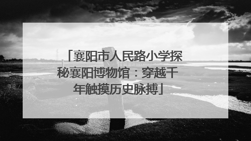 襄阳市人民路小学探秘襄阳博物馆：穿越千年触摸历史脉搏