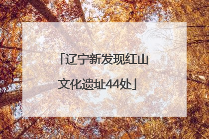 辽宁新发现红山文化遗址44处