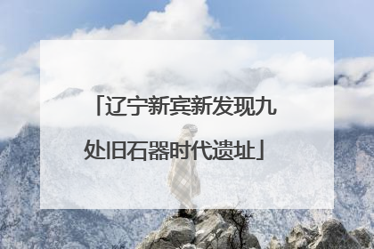 辽宁新宾新发现九处旧石器时代遗址
