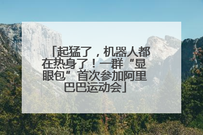 起猛了，机器人都在热身了！一群“显眼包”首次参加阿里巴巴运动会
