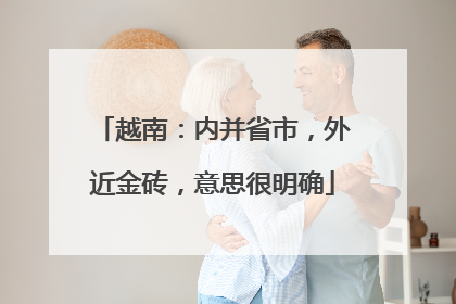 越南：内并省市，外近金砖，意思很明确