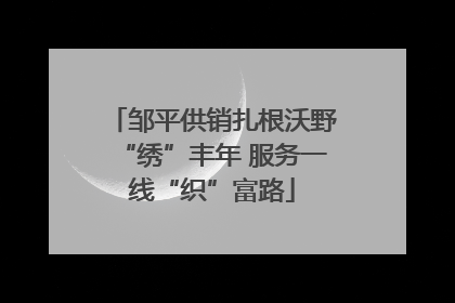 邹平供销扎根沃野“绣”丰年 服务一线“织”富路