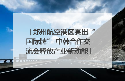 郑州航空港区亮出“国际牌” 中韩合作交流会释放产业新动能
