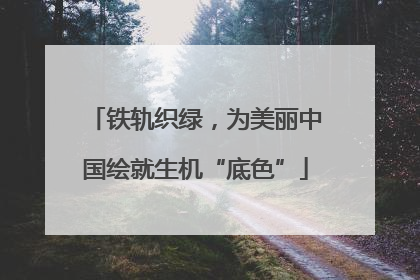铁轨织绿，为美丽中国绘就生机“底色”