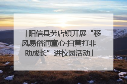 阳信县劳店镇开展“移风易俗润童心·扫黄打非助成长”进校园活动