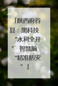 陕西府谷县：黑科技“水利全开” 智慧脑“精准防灾”