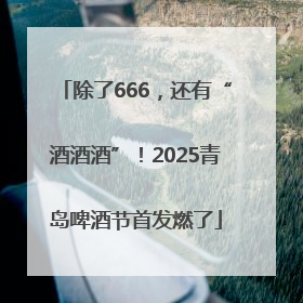 除了666，还有“酒酒酒”！2025青岛啤酒节首发燃了