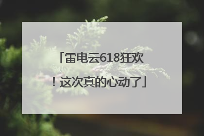 雷电云618狂欢！这次真的心动了
