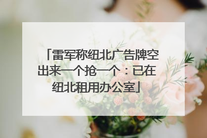 雷军称纽北广告牌空出来一个抢一个：已在纽北租用办公室