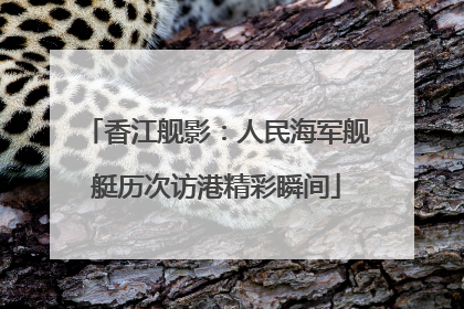 香江舰影：人民海军舰艇历次访港精彩瞬间